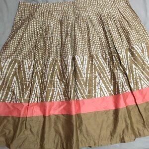 Stylish Tan and Pink Women's Skirt